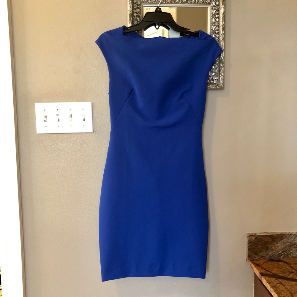 Sleek blue straight dress never worn size S